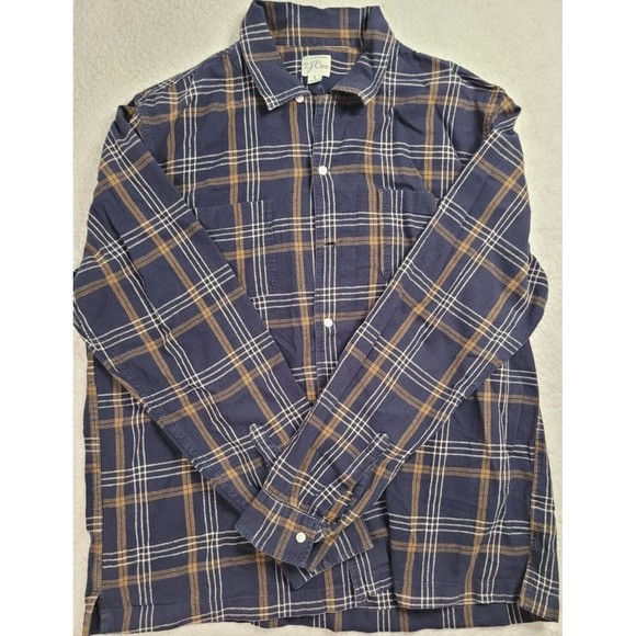 [199] J Crew Button Up Flannel - Picture 1 of 7